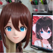 (GLA043)Customize Character'! Female/Girl Resin Full/Half Head With Lock Anime Cosplay Japanese Animego Kigurumi Mask (GLA043)Customize Character'! Female/Girl Resin Full/Half Head With Lock Anime Cosplay Japanese Animego Kigurumi Mask